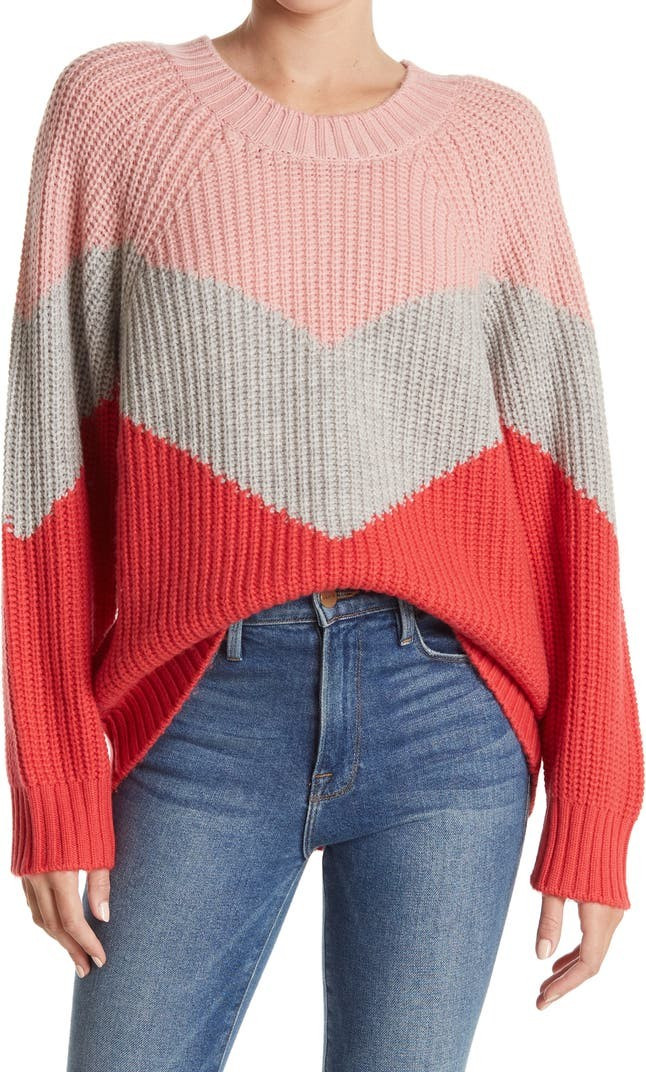 Loveland Colorblock Knit Sweater | Nordstromrack | Nordstrom Rack