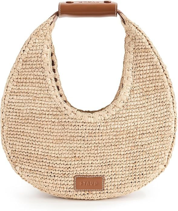 STAUD Women's Moon Raffia Tote Bag | Amazon (US)
