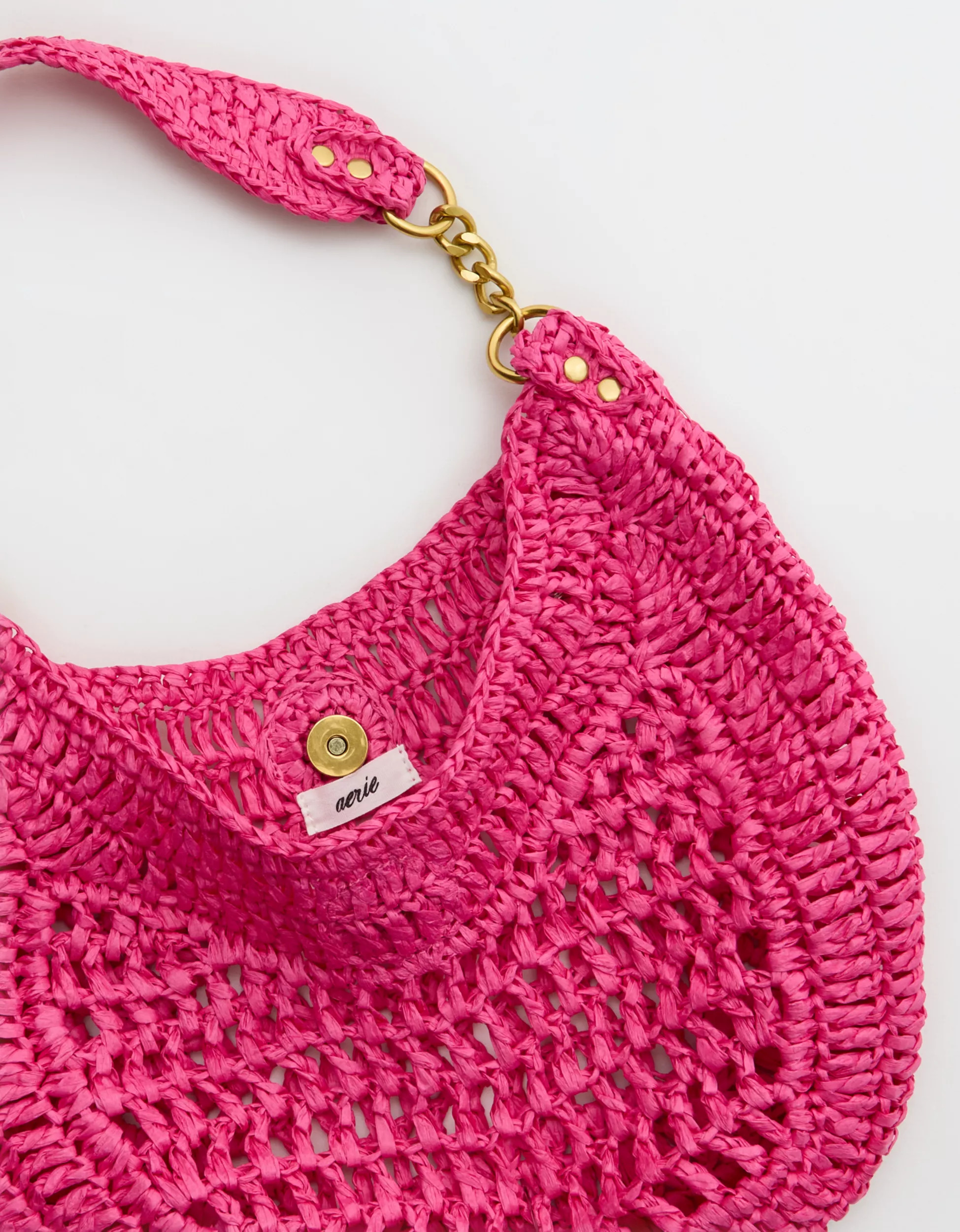Aerie Straw Shoulder Bag | Aerie