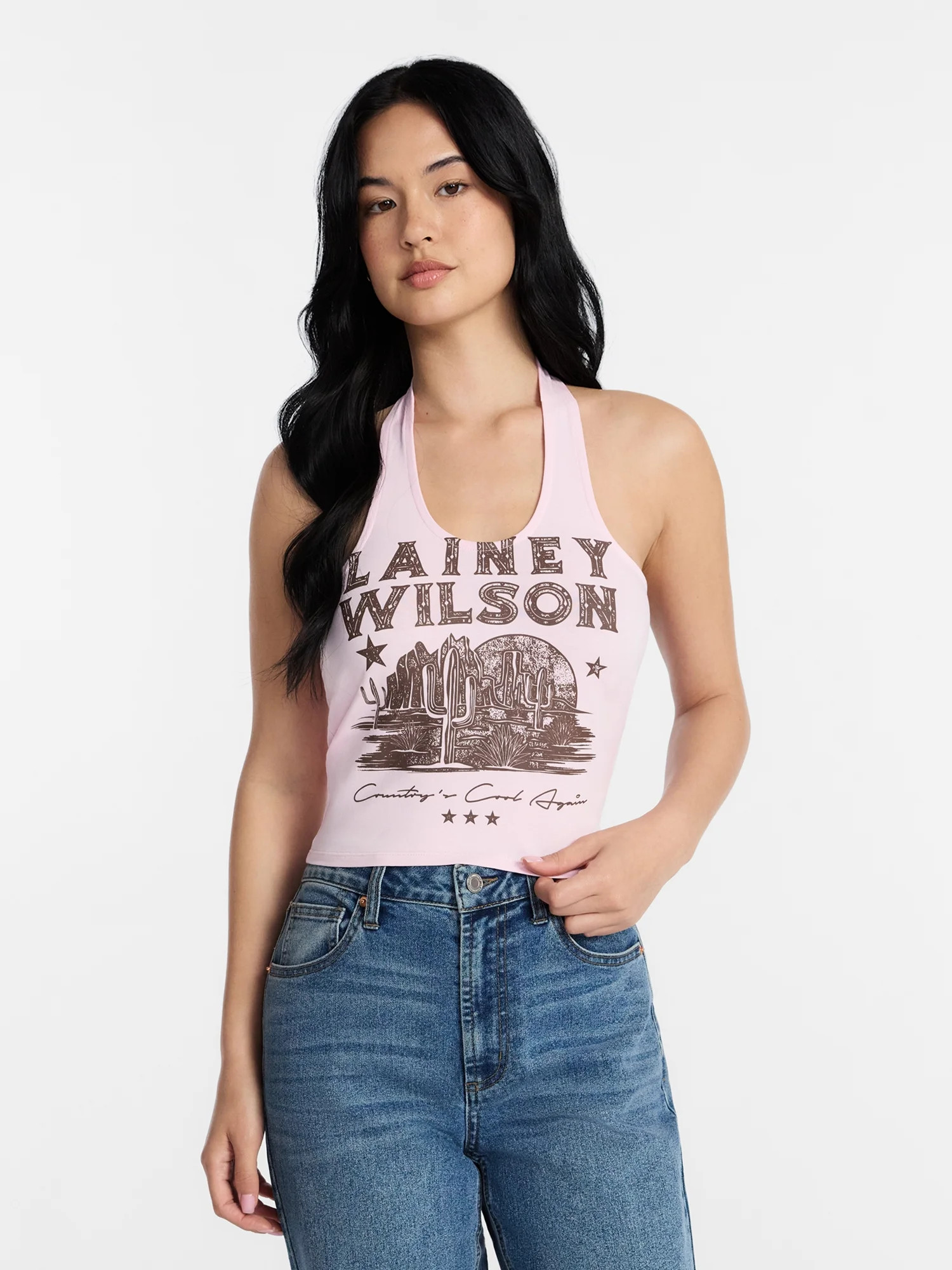 Lainey Wilson Women's and Women's Plus Graphic Halter Top, Sizes XXS-XXL | Walmart (US)