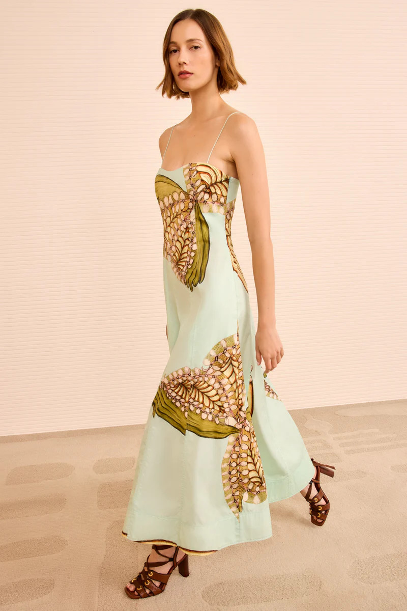 Vesela Cami Midi Dress - Water Blossoms | Ulla Johnson