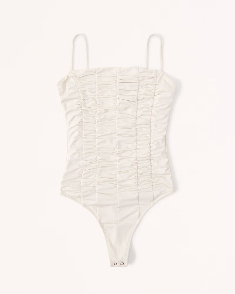 Slinky Cami Ruched Bodysuit | Abercrombie & Fitch (US)