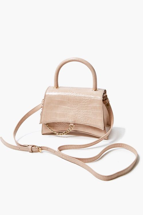 Faux Croc Leather Crossbody Bag | Forever 21 | Forever 21 (US)