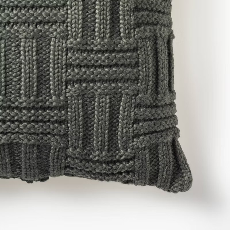 Basket Weave Knit Throw Pillow - Threshold™ designed with Studio McGee | Target