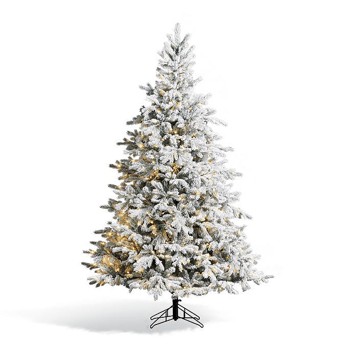 Sparkling Snow Color Changing Full Profile Tree | Frontgate | Frontgate