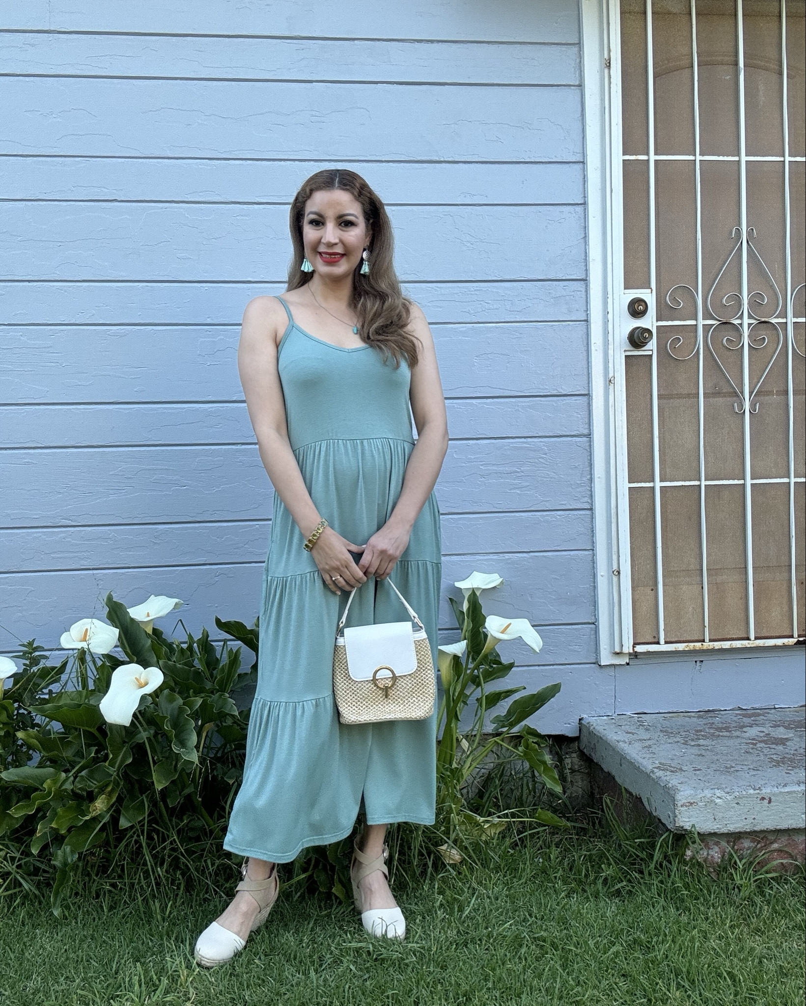 Halife Vestido largo de verano para mujer, casual, holgado, sin mangas, con tirantes delgados, fruncido, escalonado, para la playa.
Size;M


#LTKBeauty #LTKStyleTip #LTKSeasonal