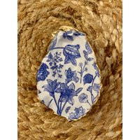 Oyster Shell Ring Dish, Decoupaged Chinoiserie Jewelry Holder, Oyster Art, Trinket Dish | Etsy (US)