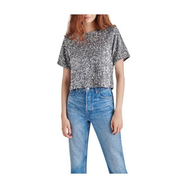 Women's Steve Madden Cressa Shirt Medium Grey | Scheels Sports