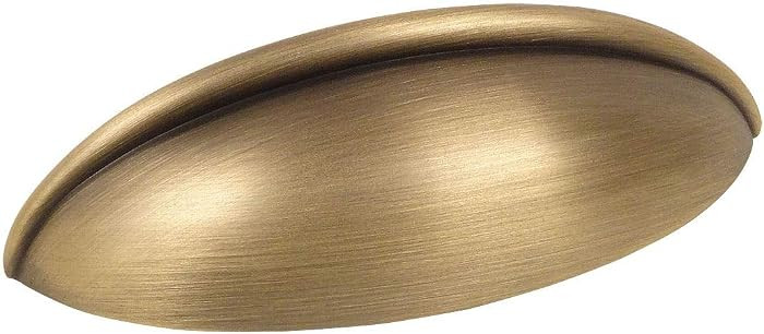 10 Pack - Cosmas 1399BAB Brushed Antique Brass Cabinet Hardware Bin Cup Drawer Handle Pull - 2-1/... | Amazon (US)