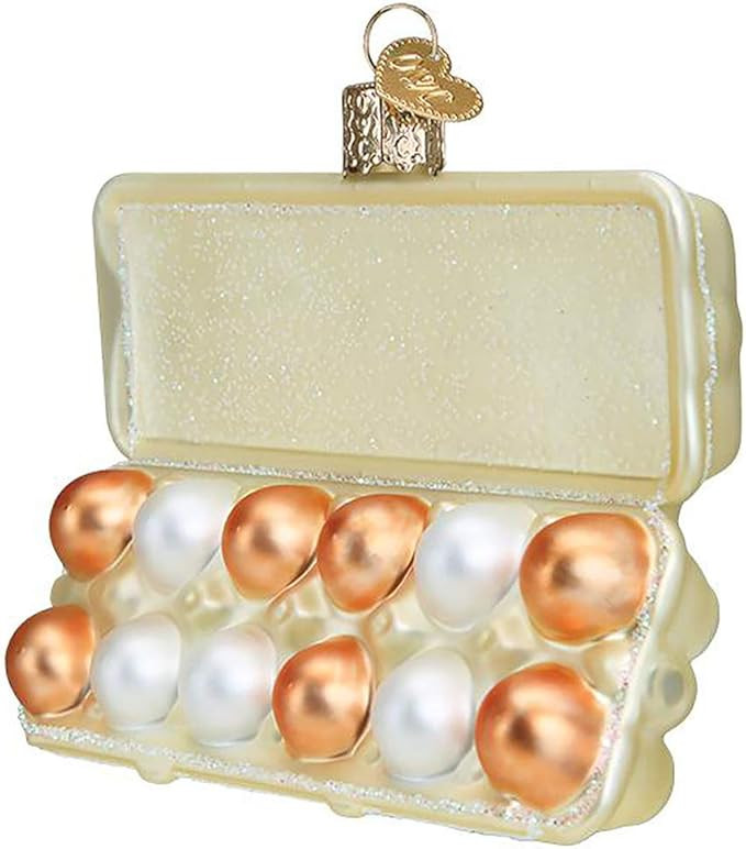Old World Christmas Ornaments Egg Carton Glass Blown Ornaments for Christmas Tree | Amazon (US)
