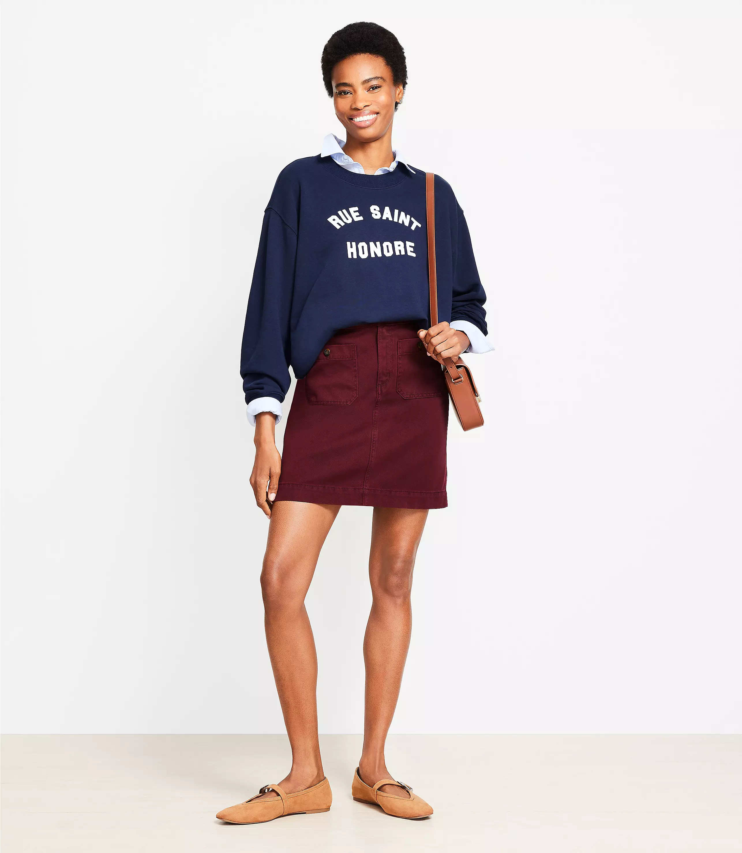 Palmer Mini Pocket Skirt | LOFT