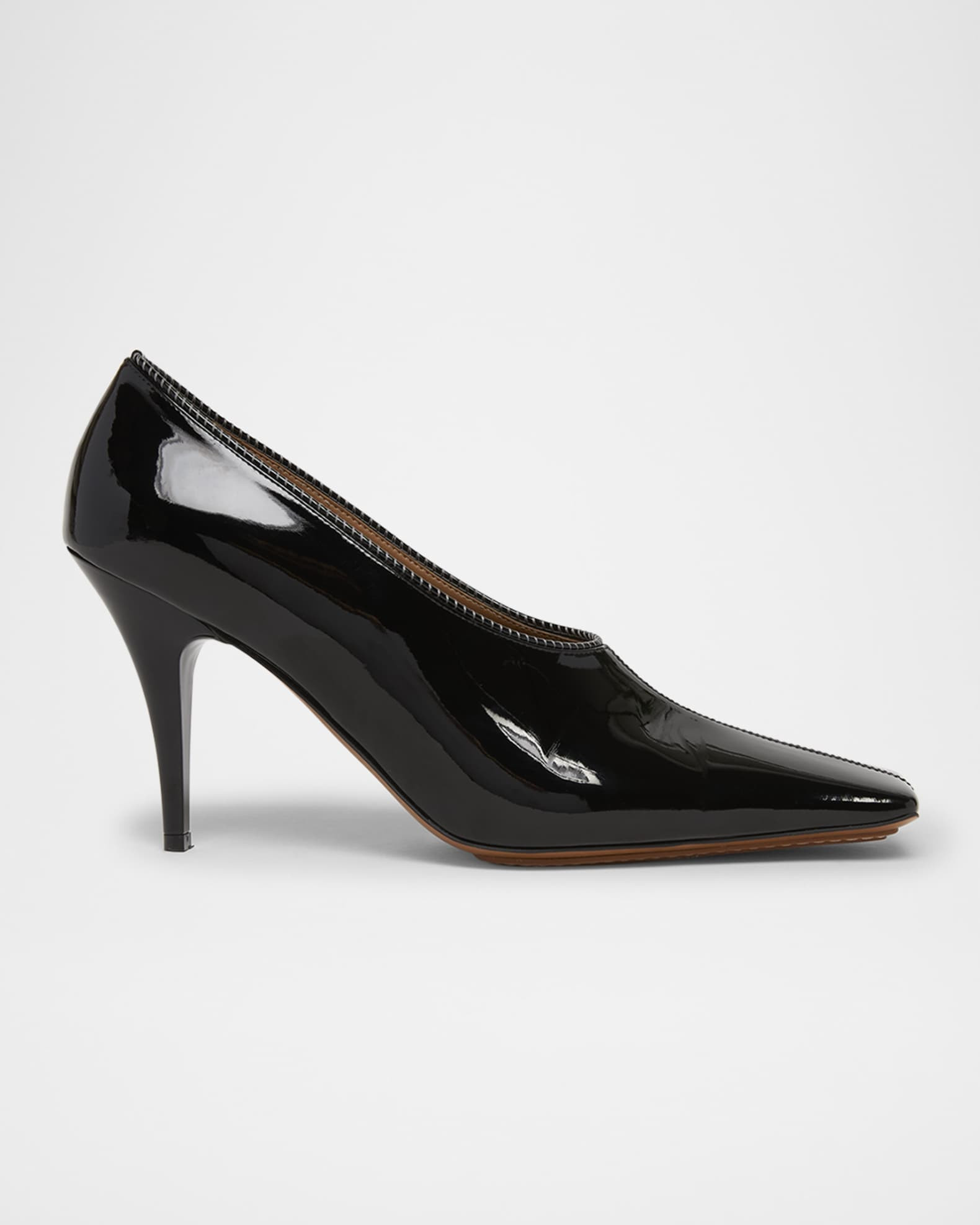 95mm Square-Toe Patent Pumps | Neiman Marcus