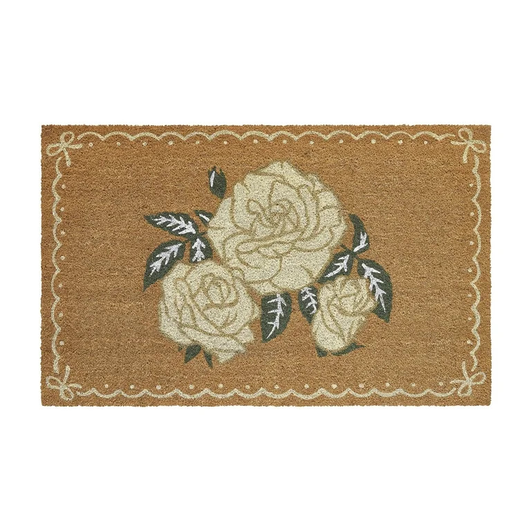 My Texas House Multi Dainty Rose Outdoor Coir Mat, 30" x 48" | Walmart (US)