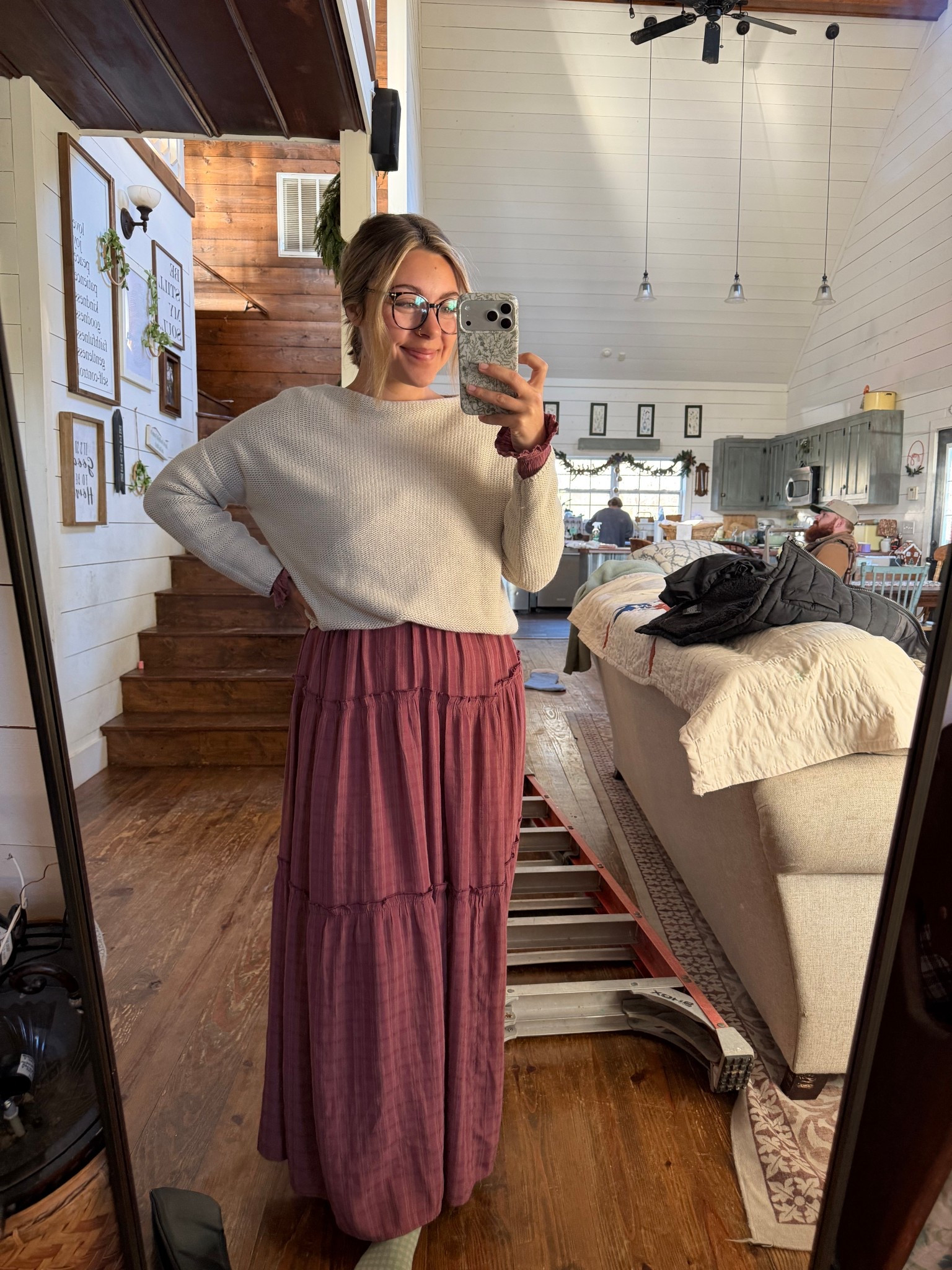 sweater got as a hand me downn

#LTKmomlife #LTKBeauty #LTKgrwm