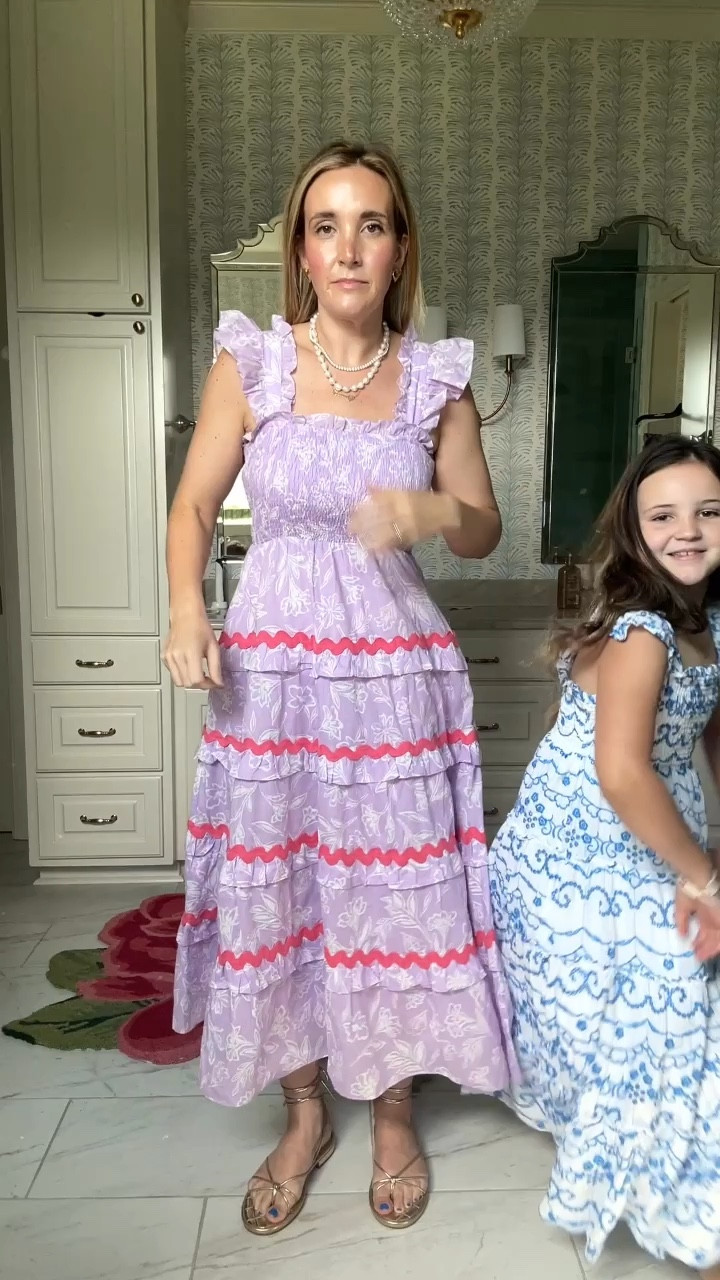 We are very cutesy. Very demure. This dress is like a mix between Hill House nap dress and Celia B! The ric rac is adorable! It’s on super sale for under $100 right now! 
I’m in the medium. 

#LTKFindsUnder100 #LTKFindsUnder50 #LTKVideo