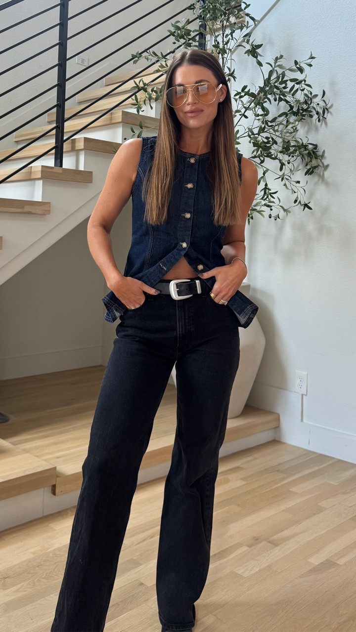 The LTK Fall Sale is officially live and everything on Abercrombie’s site is on sale!!

Going full denim on denim here! I love this blue vest paired with my black jeans. I left the top unbuttoned at the bottom to expose the belt buckle. These Amazon sunglasses also add a nice touch! 

Fall style
Fall outfits
Abercrombie outfits
A&F
Abercrombie sale

#LTKStyleTip #LTKSaleAlert #LTKFallSale