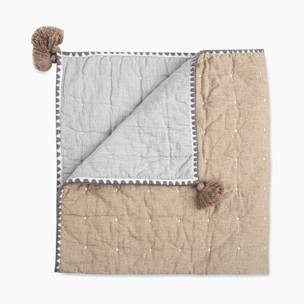 Cotton Reversible Melange Baby Quilt | Babylist