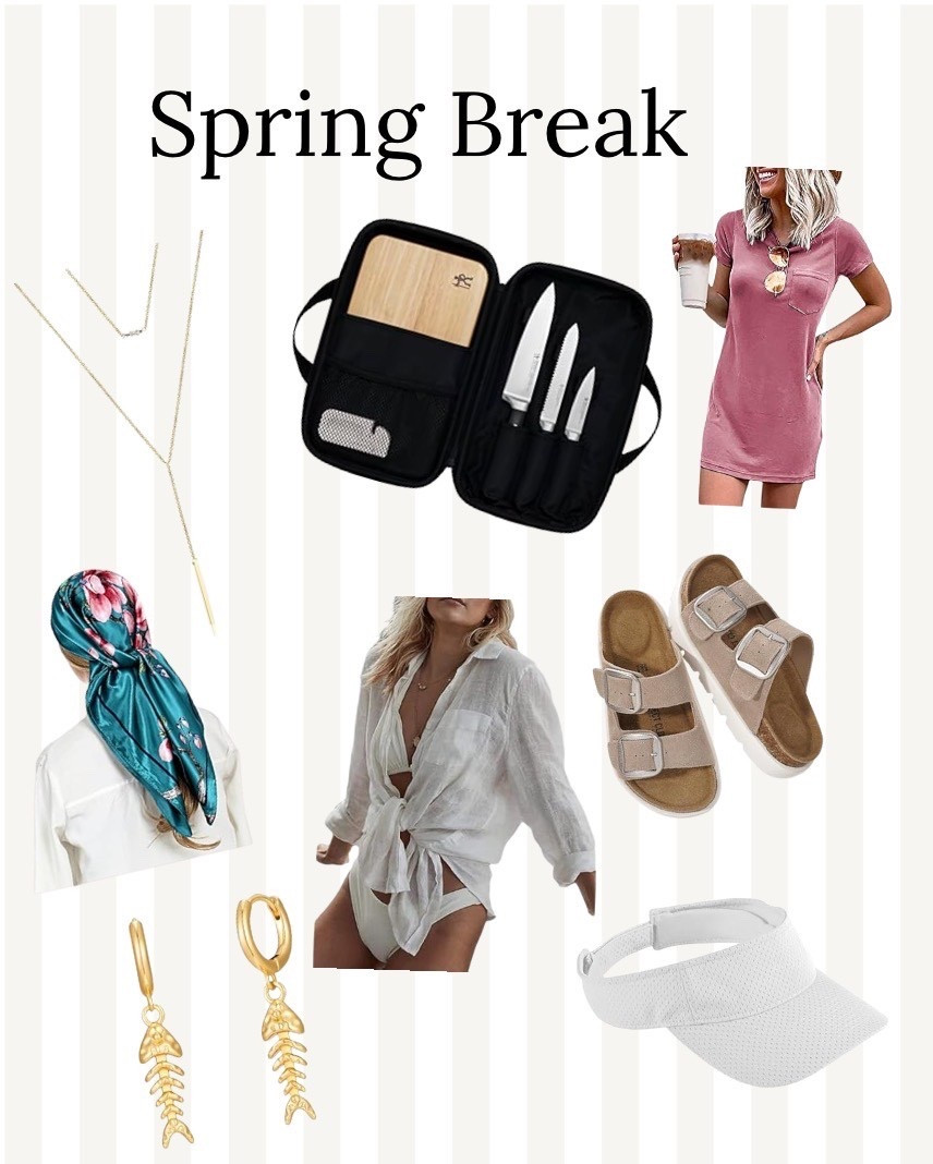 My staples for tropical travel on spring break this year! It’s never a guarantee our destination will have sharp knives and a cutting board and it’s the only way to cook and eat healthy so I love a travel set! This set is on sale for $100 right now! Non toxic sun protection while working out in the AM for me is always a visor! The head wrap and jewelry add unique personality which I’m always loving!

#LTKTravel #LTKActive #LTKfoodie