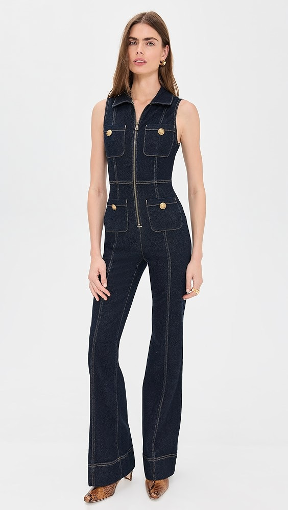 Rachel Sleeveless Denim Jumpsuit | Shopbop