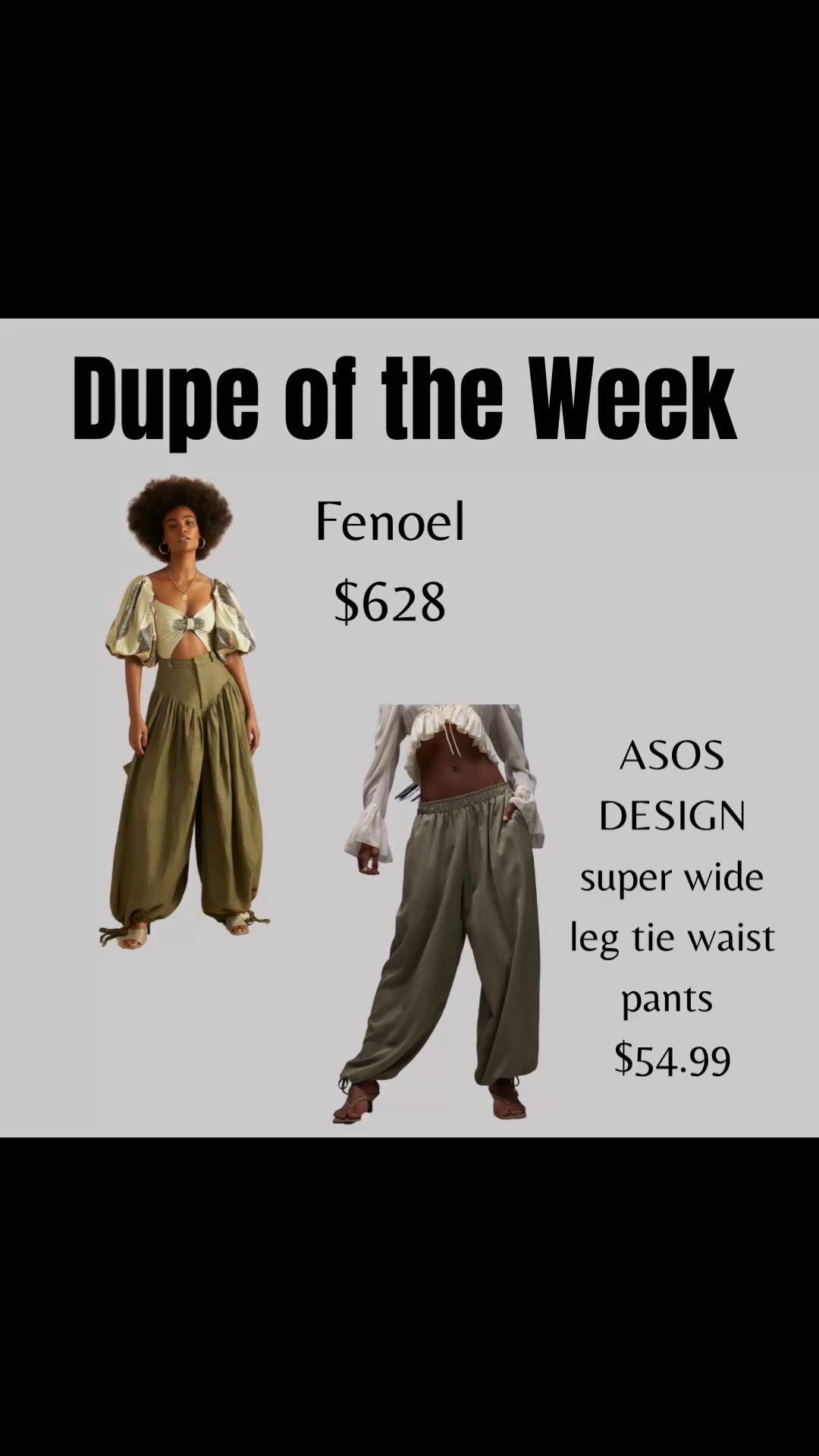 The Panty Pants from Fenoel have been everywhere lately — they’re gorgeous, and they retail for $628, which might be outside a lot of people’s budget.

I found this $55 option from ASOS that gives a similar wide-leg, vacation-ready look at a much more accessible price point.

Linked here if you’ve been loving the vibe but want something that fits your wardrobe and your wallet.

#LTKOver40 #LTKSaleAlert #LTKStyleTip