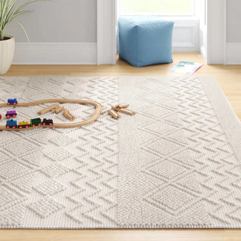 Millbury Wool/Cotton Handmade Ivory Area Rug | Wayfair North America