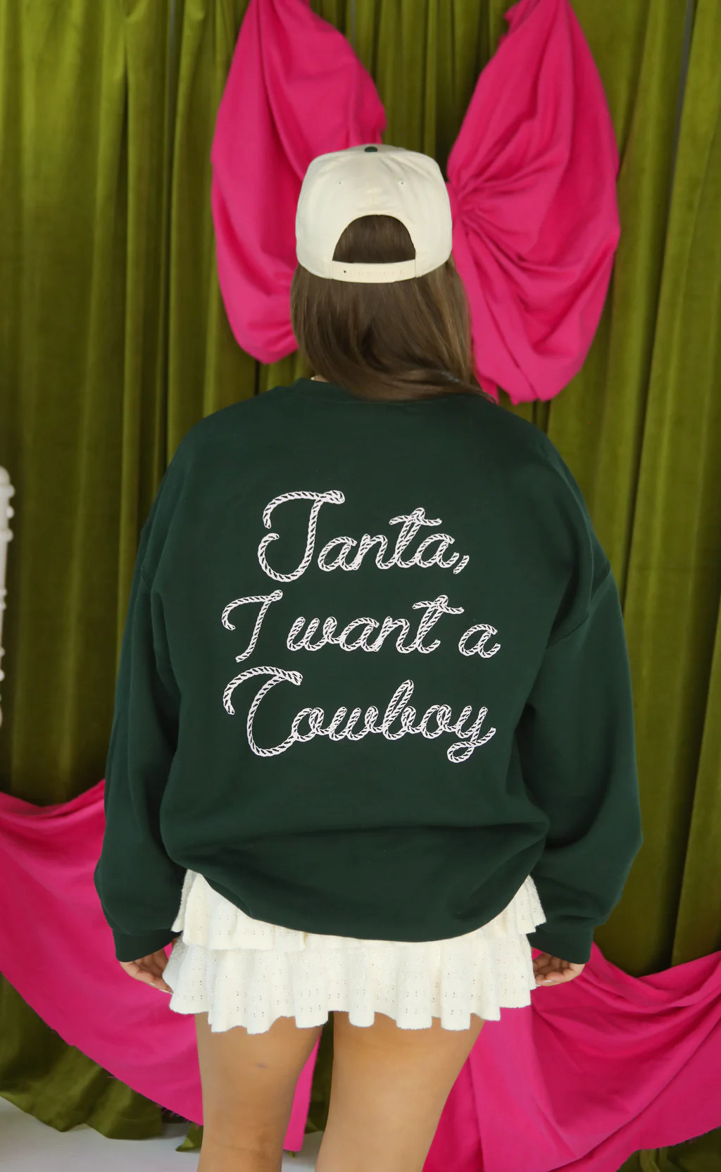 charlie southern: santa i want a cowboy sweatshirt | RIFFRAFF