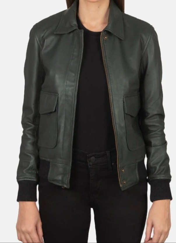 Women's green leather jacket for spring outfits.Can be tailored for your height and size which makes it petite-friendly

#LTKPetite #LTKMidsize