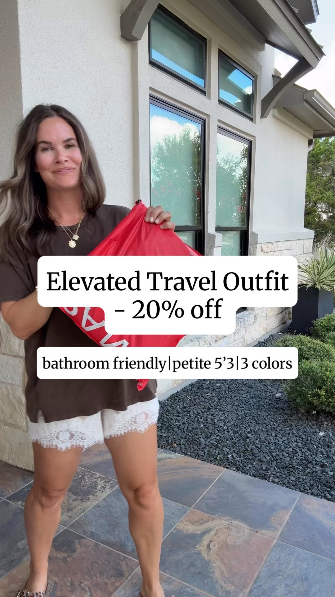 Copy promo code “LTK20”
Elevated travel outfit but make it Spanx 🤎20% off 2 days only. Y’all the Spanx Air Essentials jumpsuit that sold out 3X and went viral is back and on sale— the cloud fabric jumpsuit that is ideal for travel- airport travel outfit -bathroom friendly, petite friendly 5’3 but comes in lengths. Added brown sneakers + striped sweater + sunglasses And chocolate suede tote= classic fall outfit! LIKE and COMMENT “SPANX” I’ll send to ya 🤎

#LTKSaleAlert #LTKTravel #LTKootd