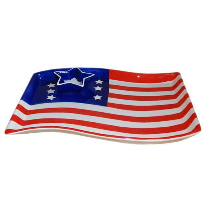 Patriotic Chip and Dip Platter - Case of 6 | Walmart (US)