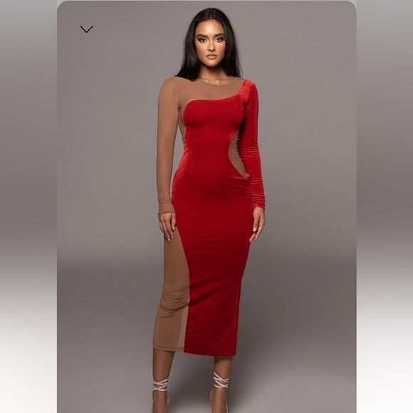 Red Thelma Dress JLUXE | Poshmark