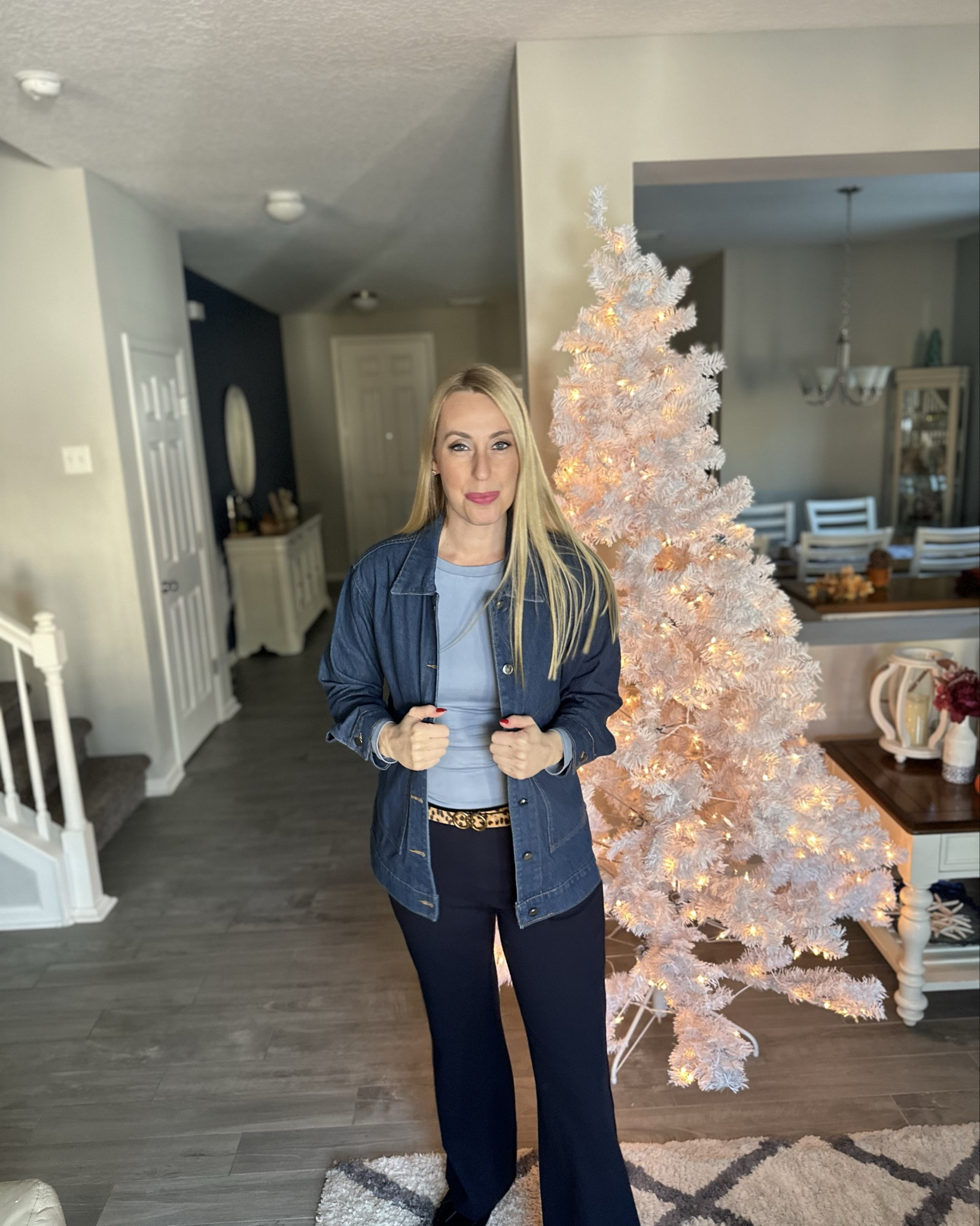 Long and oversized denim jacket 
💙 I love the long length
💙 wearing size small, fits true to size but 

#LTKFindsUnder50 #LTKStyleTip #LTKFindsUnder100