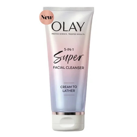 Olay Super Facial Cleanser – Advanced Deep Clean & Hydrating Formula for All Skin Types, Gently Removes Impurities and Makeup, Enhances Moisture Balance, Promotes Radiant and Smooth Skin, 6.7 oz | Walmart (US)