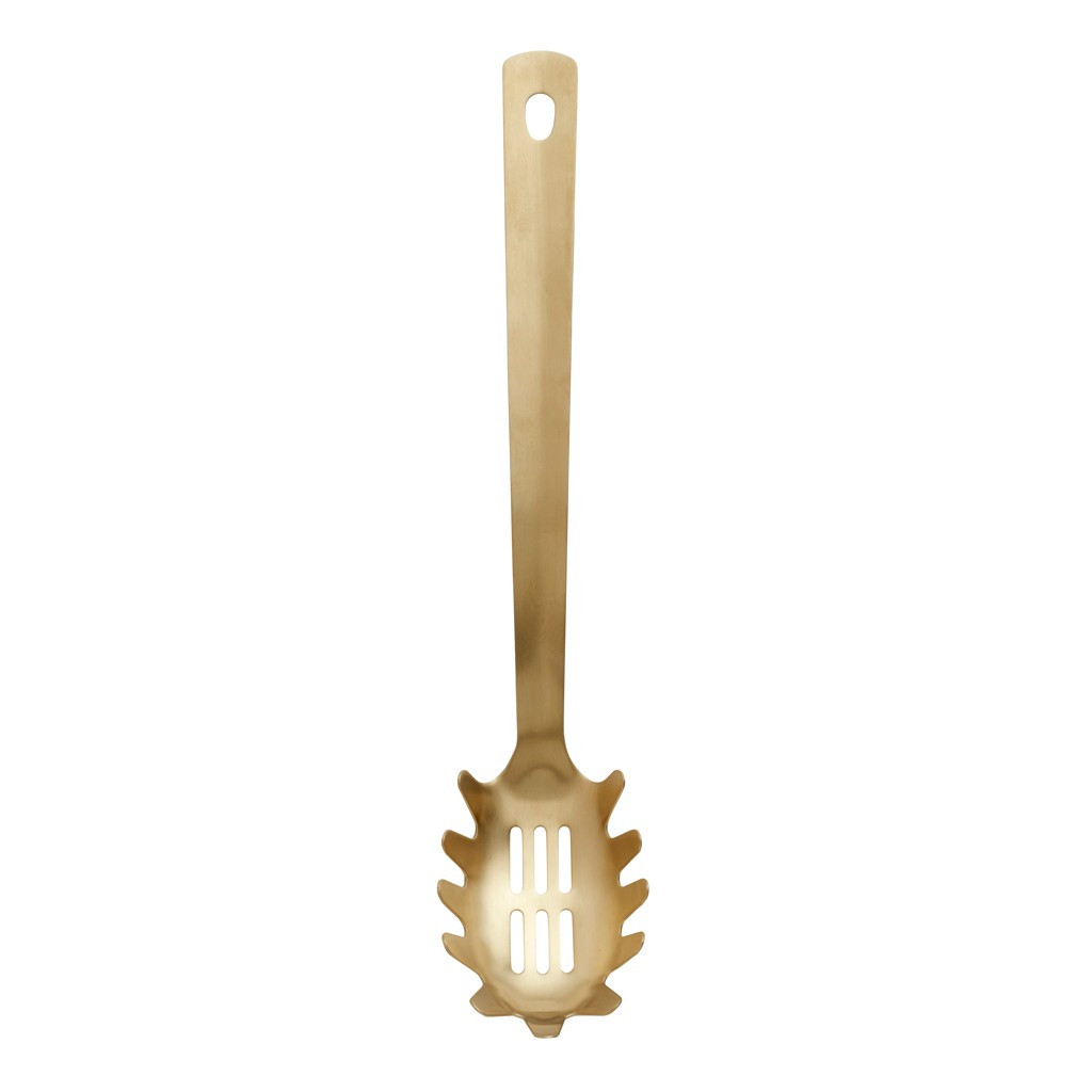 Matt Gold Pasta Spoon | Trouva (Global)