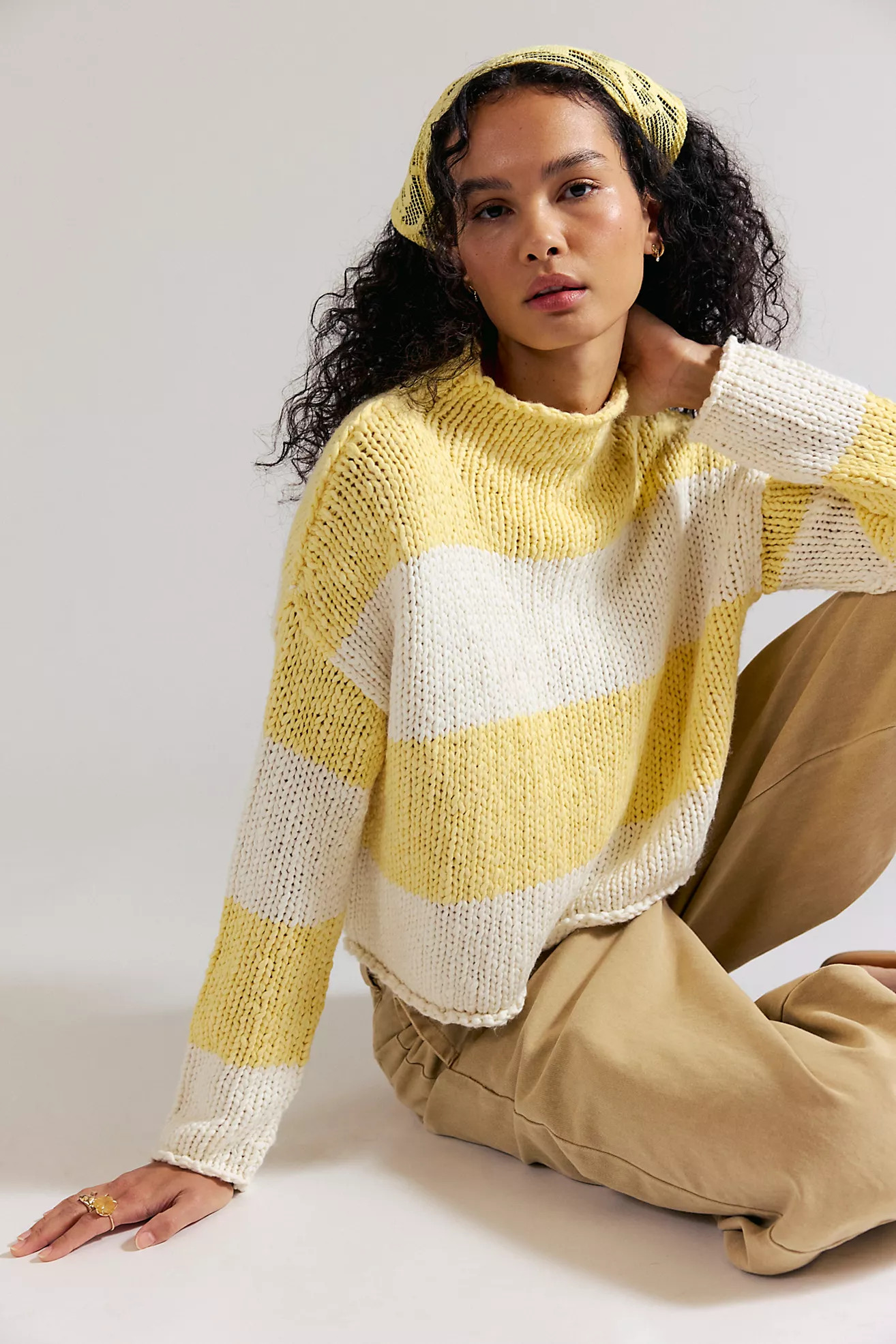 Opal Rollneck Knit Stripe Sweater | Free People (Global - UK&FR Excluded)