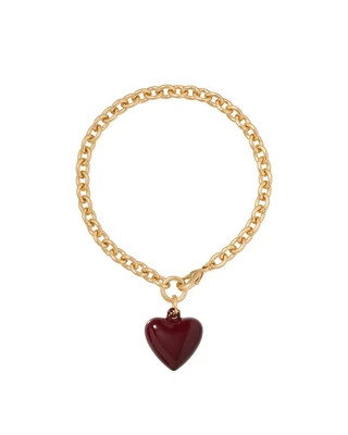 The Mini Puffy Heart Charm Bracelet | Roxanne Assoulin