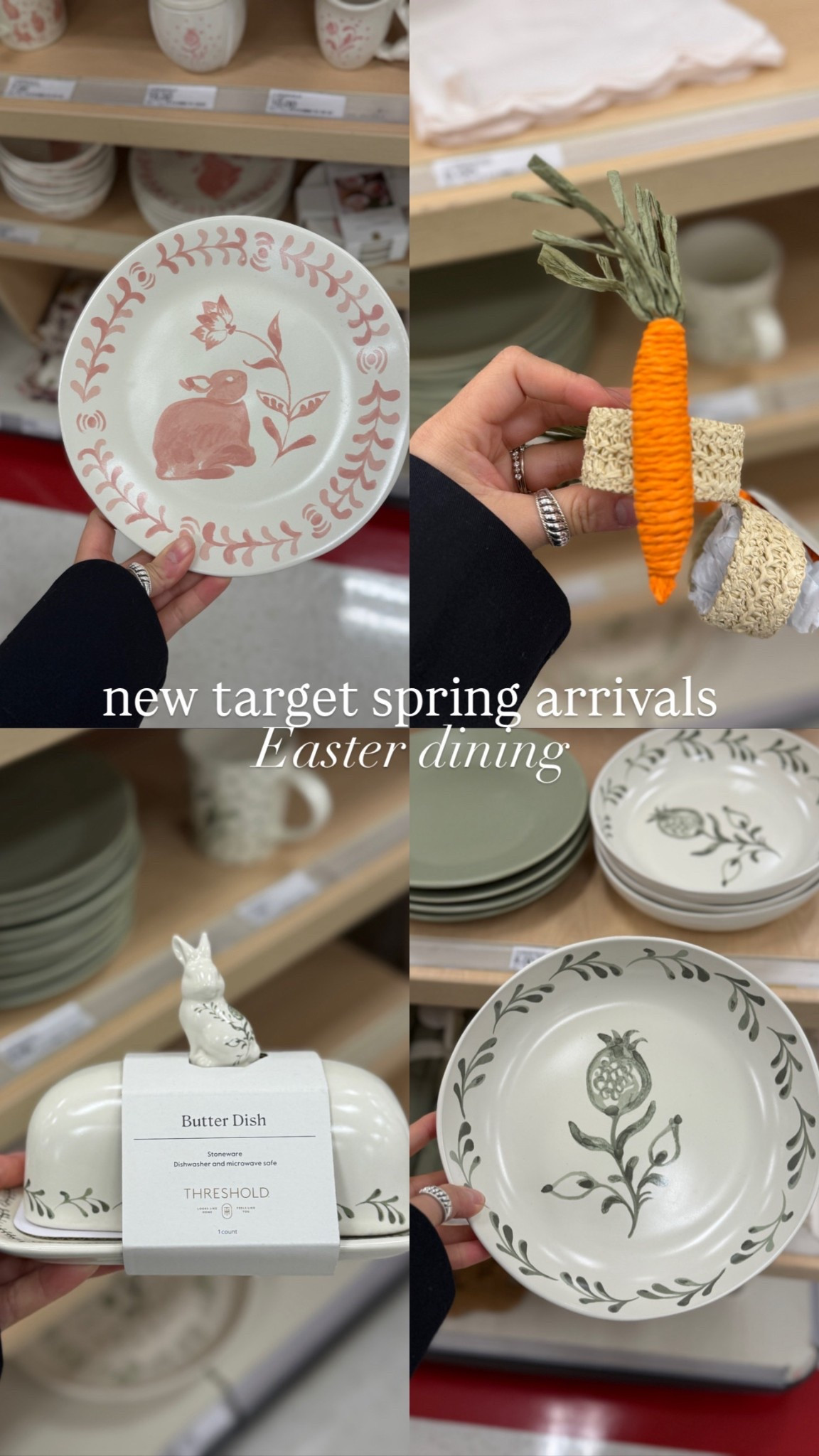 New target spring dining finds!! 

#targethome #targetfinds #dining #dinnerware #easterdecor 

#LTKHome #LTKSeasonal