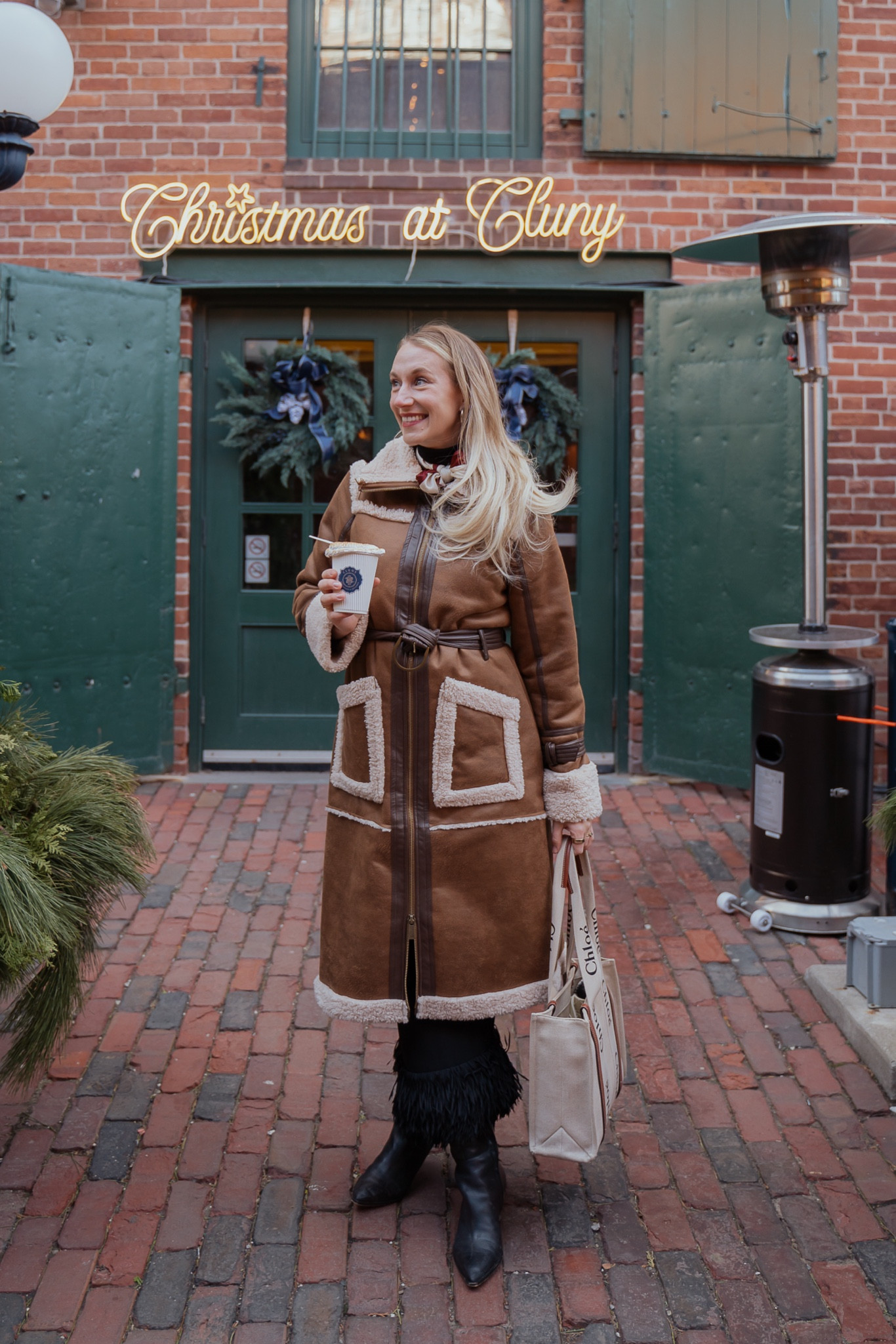 MY FAVOURITE WINTER COAT is NOW ON SALE! I call it my gingerbread house coat for obvious reasons haha! It's warm and snuggly and I have never had so many compliments on an outerwear piece 🫶🏼 I can't recommend it enough for a fun addition to your winter and holiday wardrobe. Plus it has a removable hood! 

#LTKHoliday #LTKStyleTip #LTKSeasonal