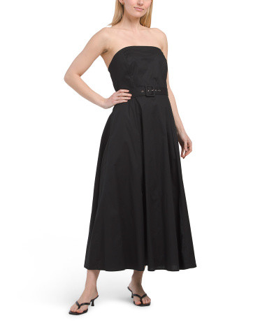 Strapless Belted Midi Dress | TJ Maxx