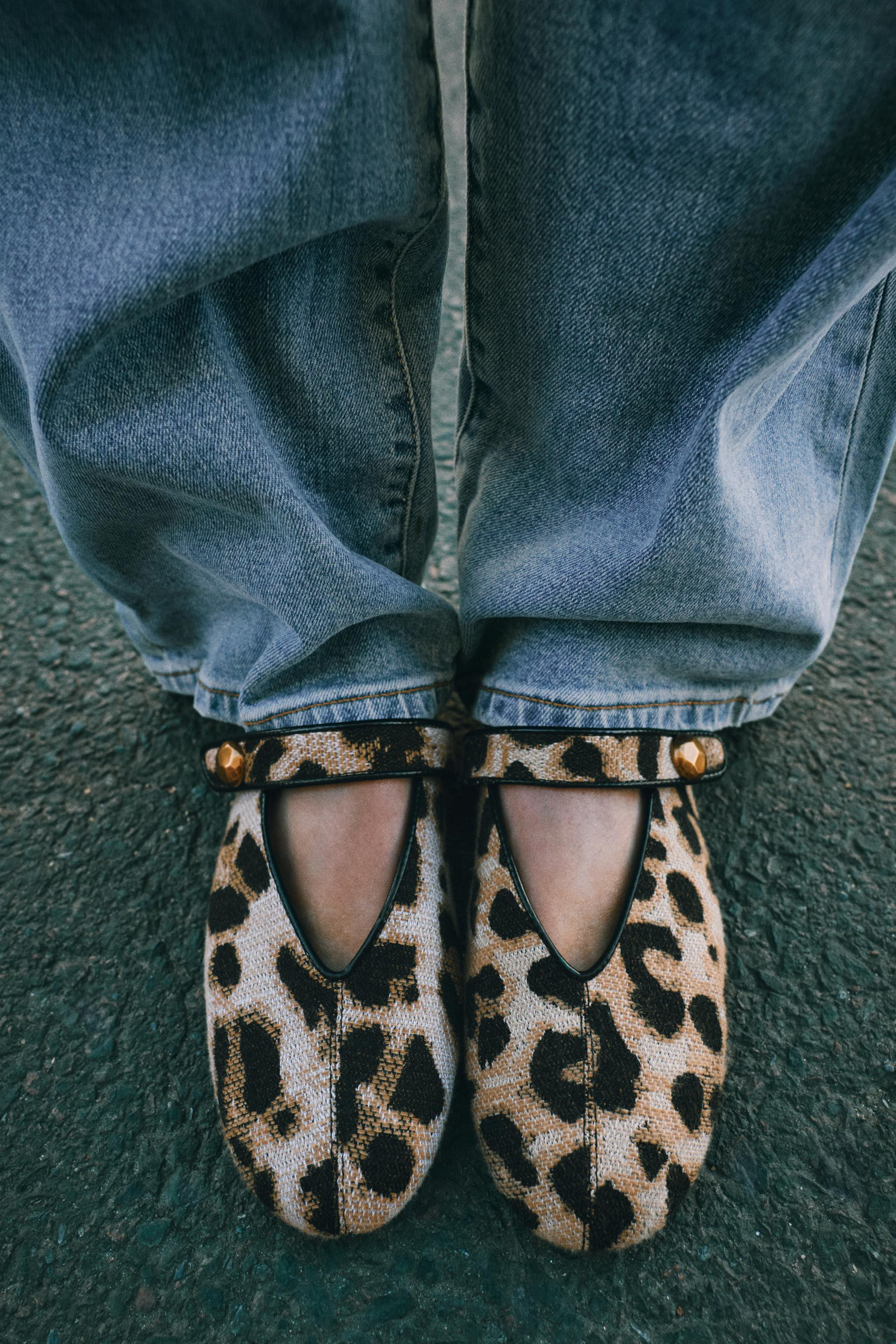 Zara - Printed Ballet Flats - Leopard - 7½ - Woman | Zara US