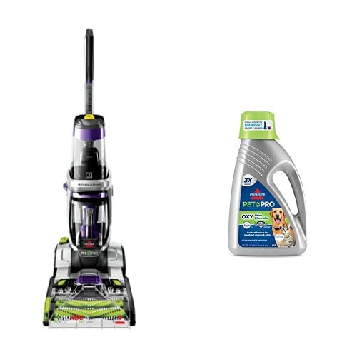 Bundle of BISSELL ProHeat 2X Revolution Pet Pro Plus, 3588F, Upright Deep Cleaner + Bissell Professional Pet Urine Elimator with Oxy and Febreze Carpet Cleaner Shampoo 48 Ounce | Amazon (US)