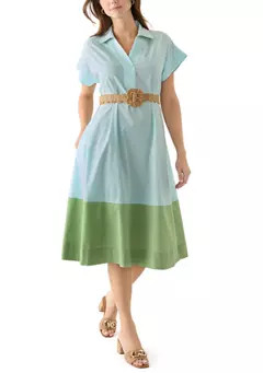 Crown & Ivy™ Women's Short Sleeve Dolman Straight Dress | Belk