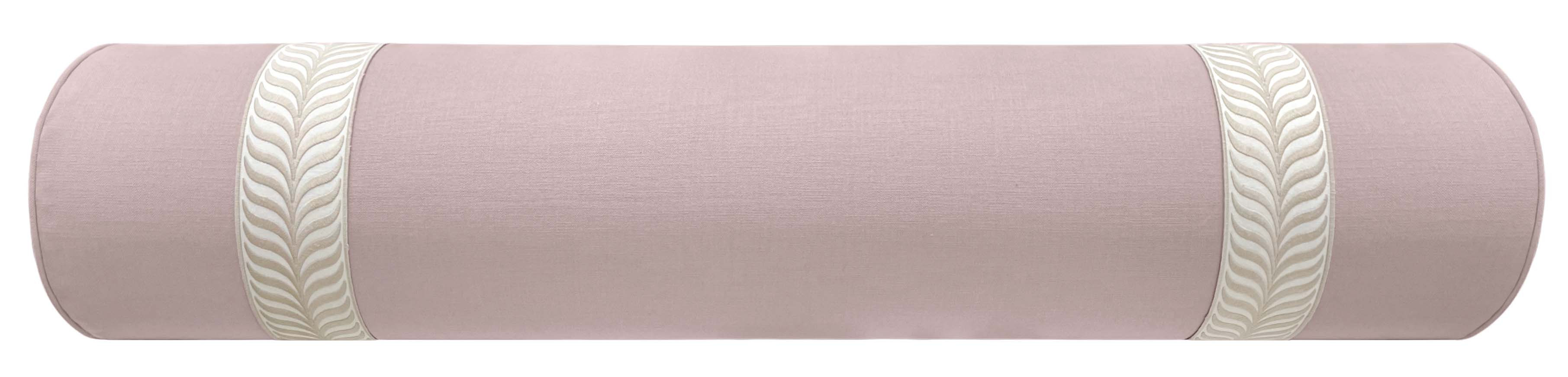 The Bolster :: Classic Linen // Lilac + Trellis Trim // Natural | LITTLE DESIGN COMPANY