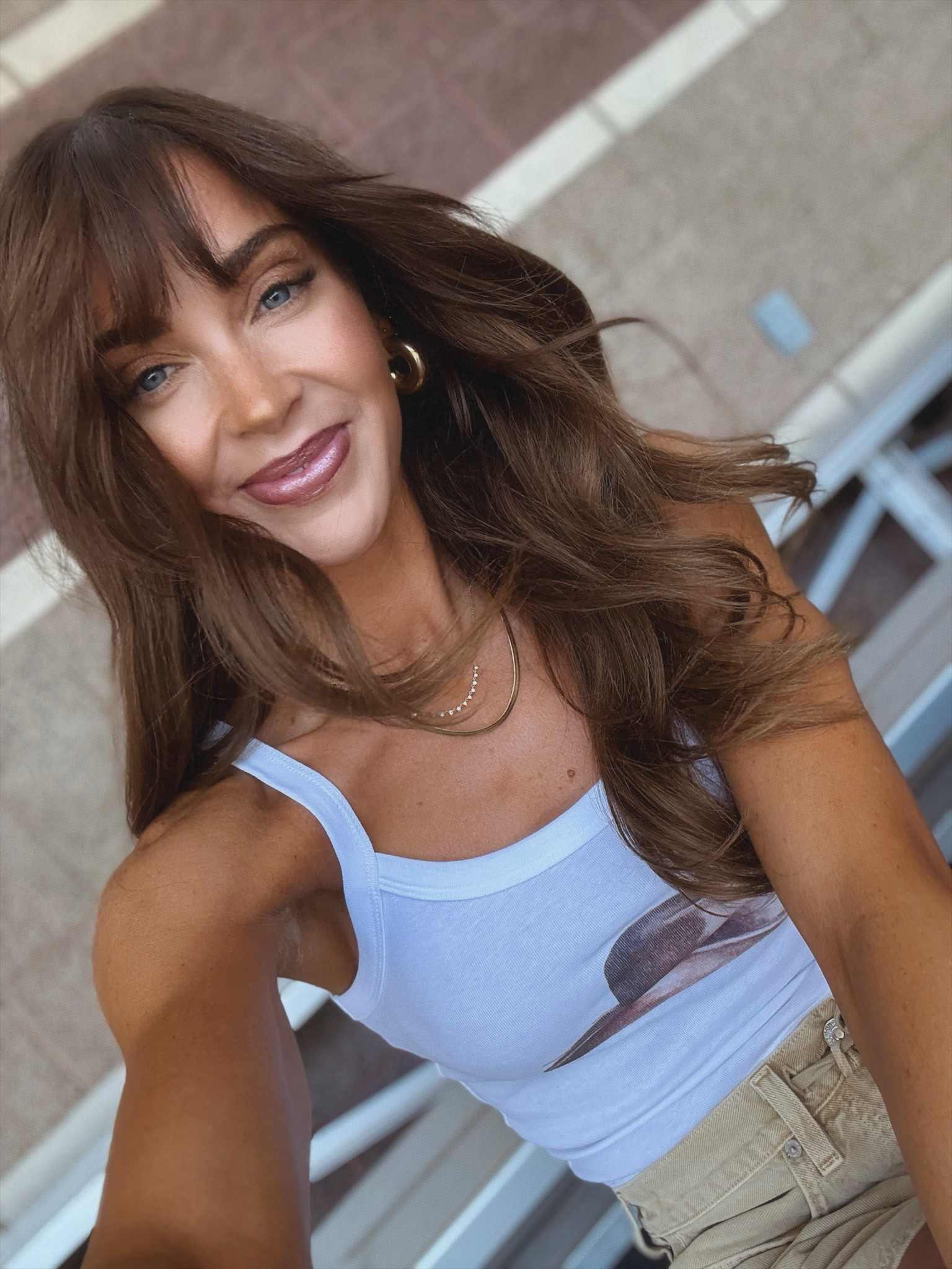 Love this tank and its $34! And these earrings are currently 35% off!