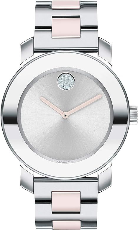 Amazon.com: Movado Women's Swiss Quartz Watch with Stainless Steel Strap, Two Tone, 18 (Model: 36... | Amazon (US)