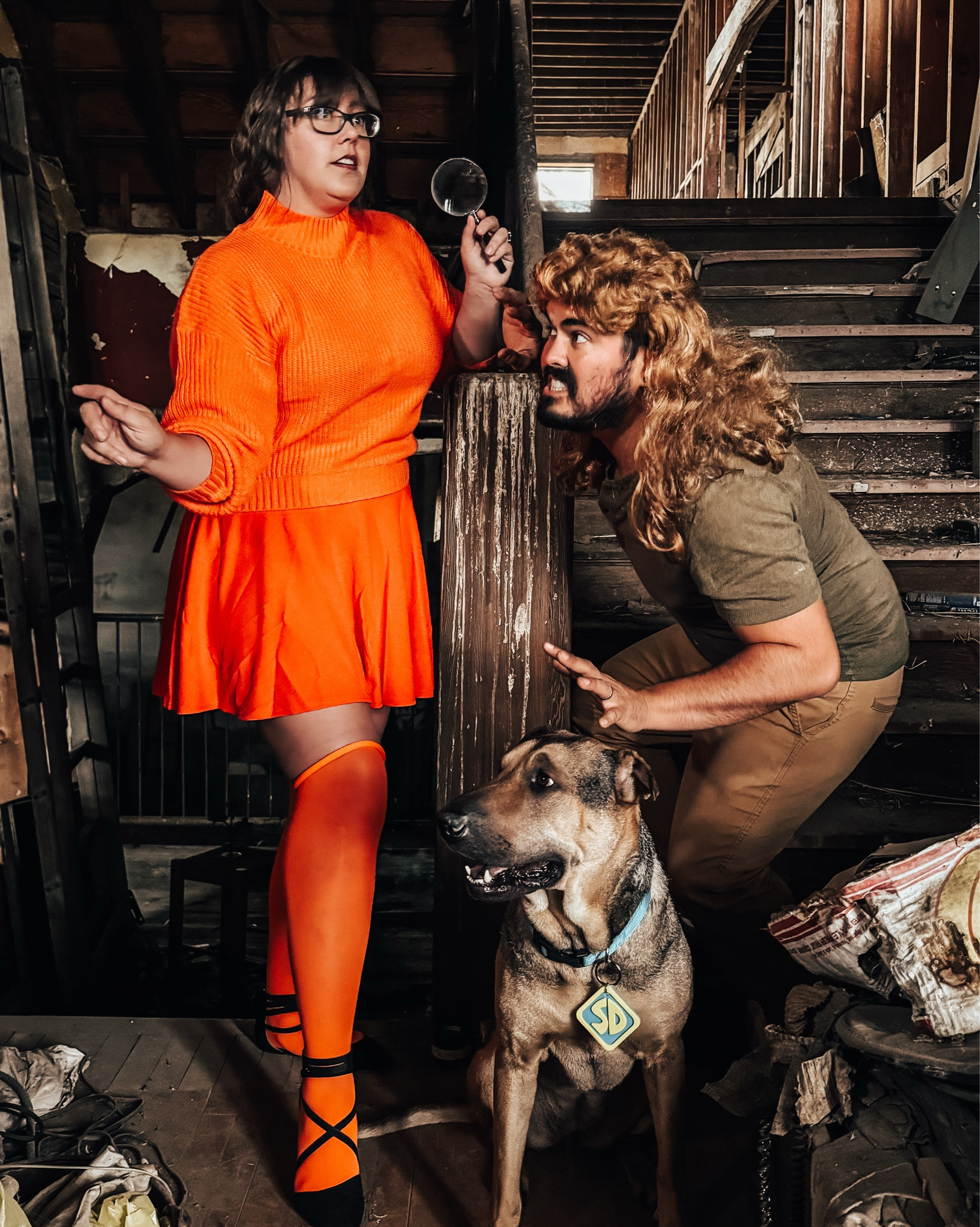 Ruh-Rho! We’re got a mystery on our hands! Cute Scooby Doo couples costume for our family with Chris as Shaggy and myself as Velma, plus an easy Halloween dog costume for our sweet pup Luna as Scooby!

#LTKSeasonal #LTKFamily #LTKHalloween