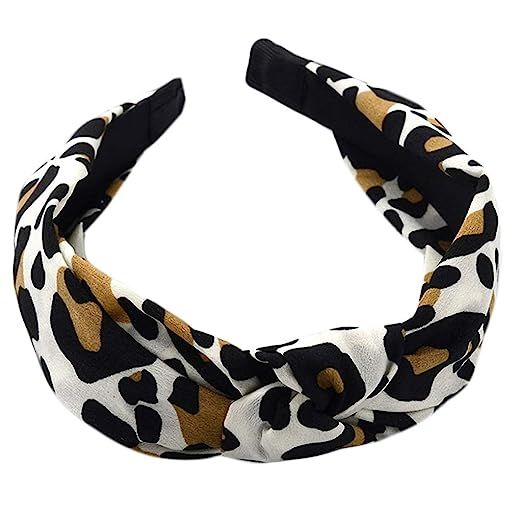 Huaxix Vintage Contrast Color Hairband Digital Printing Leopard Animal Textured Hair Hoop Twist K... | Amazon (US)