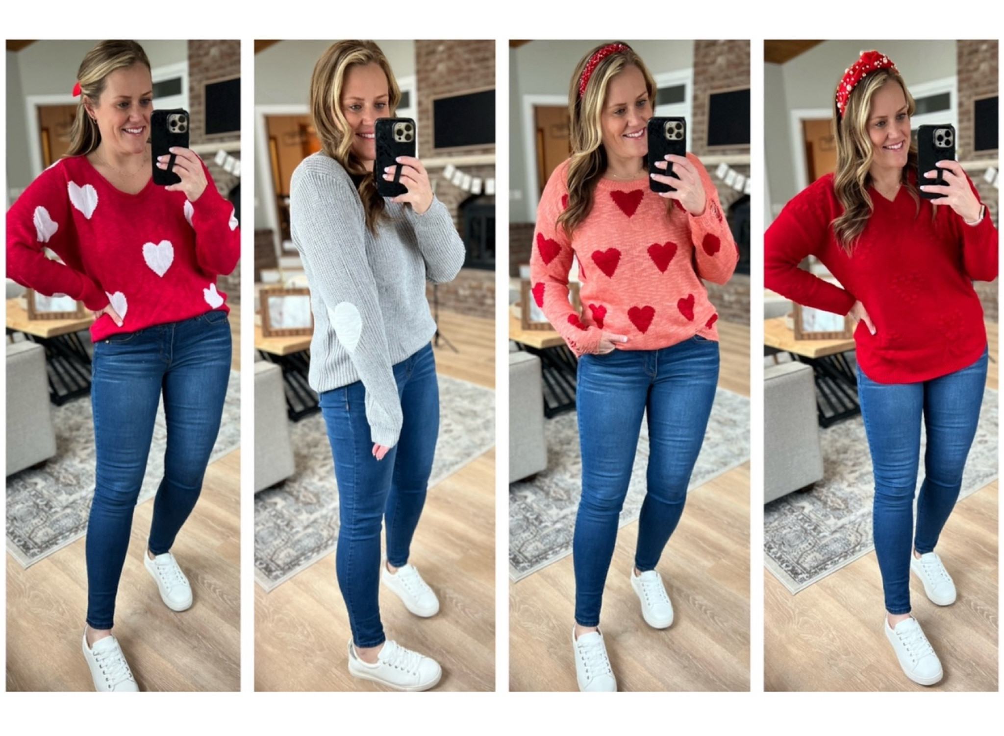 Amazon Valentine’s Day sweaters! 💘
All fit TTS, wearing medium. 
#amazonfinds #amazonvdaysweaters #vdaysweaters #valentinesday #valentinesdayootd 

#LTKGiftGuide #LTKSeasonal #LTKfamily