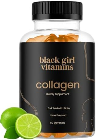 Black Girl Vitamins - Collagen Gummies for Hair, Skin, and Nail Support, with Vitamin C, Vitamin ... | Amazon (US)