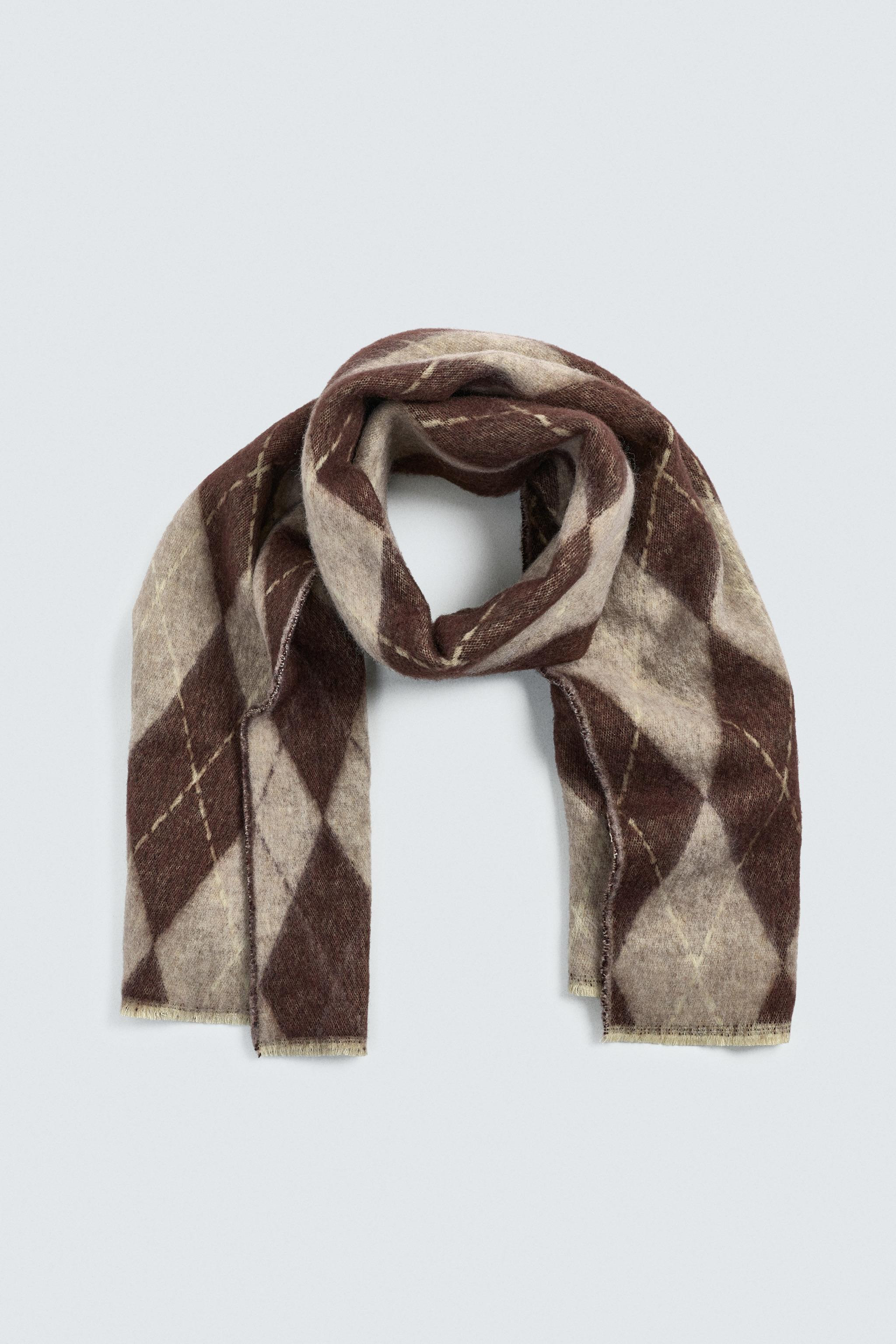 DIAMOND JACQUARD SCARF | Zara UK