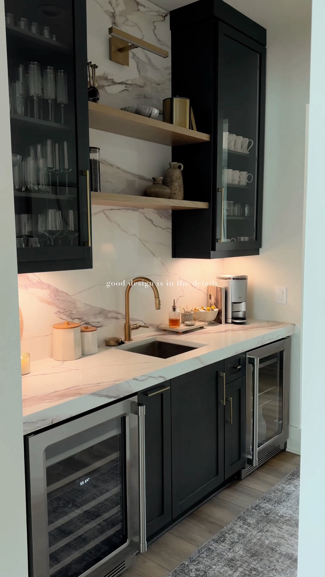 One of those small upgrades that makes a home bar feel finished. I use this glass rinser daily for wine glasses, cocktail glasses, and coffee mugs 🤍

#LTKHome